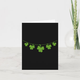 Tarjeta Funny Shamrock Breast Irish St Patricks Day Collar
