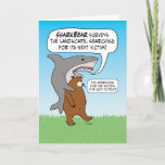 Tarjeta Funny Shark y Bear Quest Cumpleaños<br><div class="desc">Esta graciosa tarjeta de cumpleaños muestra a un tiburón y un oso (¡OsoTiburón!) juntos en una búsqueda en la que están buscando diferentes cosas muy diferentes. © 2015 Chuck Ingwersen</div>