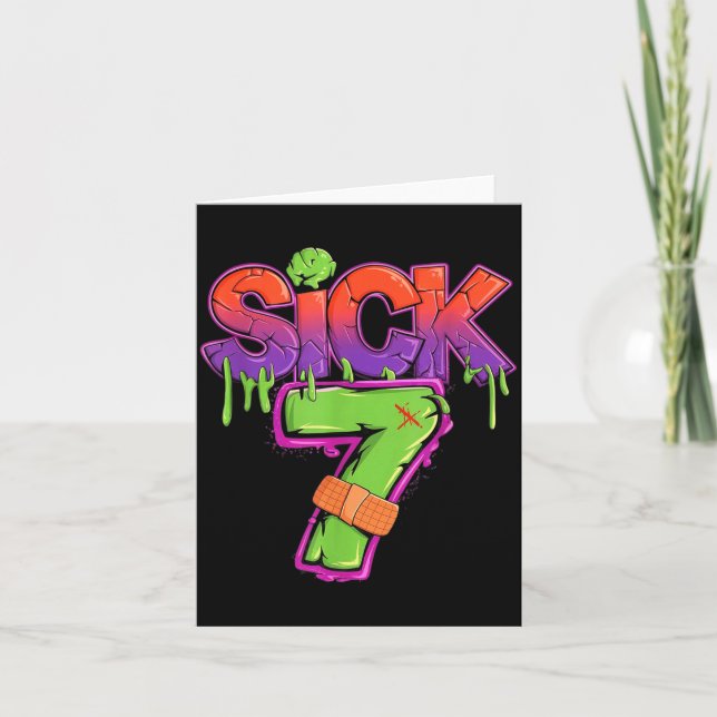 Tarjeta Funny Sick Seven 67 Funny Meme Sick Of 7  (Anverso)