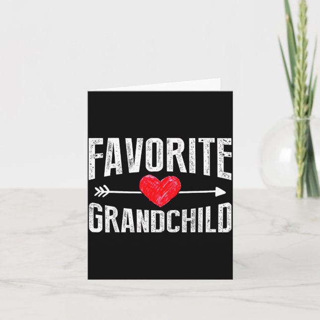 Tarjeta Funny Siled Granhildren Favorite Granhild  (Anverso)