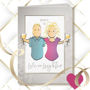 Tarjeta Funny Silver Aniversario Esposa Personalizado