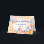 Tarjeta Funny Sister Birthday Cake<br><div class="desc">Funny tarjeta de cumpleaños de la hermana</div>