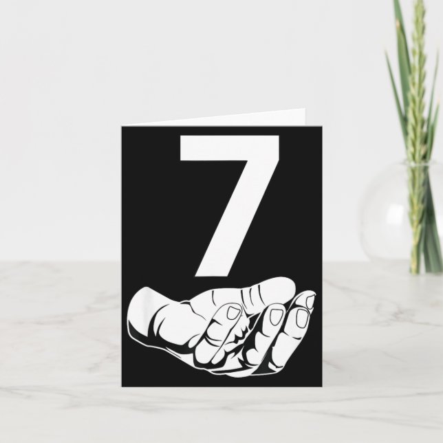 Tarjeta Funny Six Seven Gen Alpha Slang Meme 6 7 Matching  (Anverso)