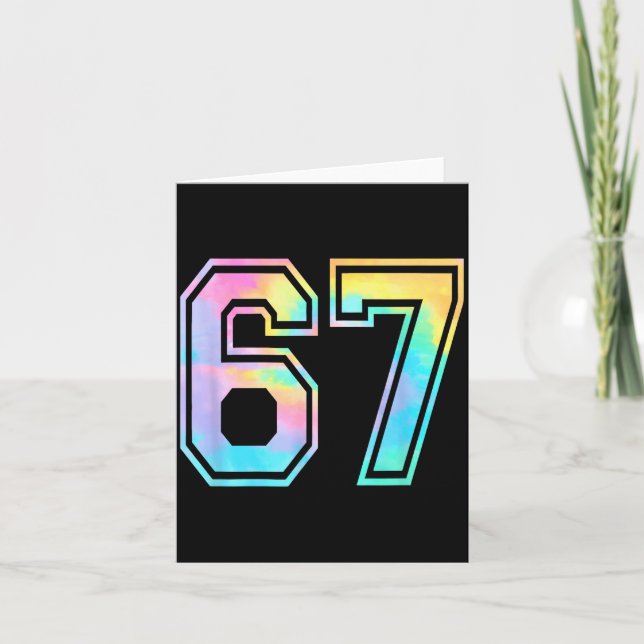 Tarjeta Funny Six Seven Meme Gen Alpha Slang  (Anverso)