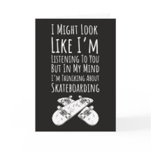 Funny Skateboarder Cards Skating Cool Skater Sport