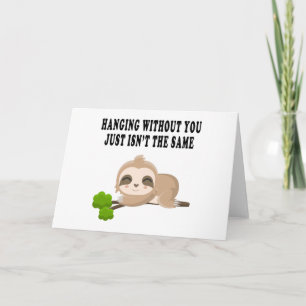 Tarjeta Funny Sloth