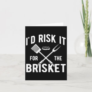 Tarjeta Funny Smoke Brisket Se Arriesgó Para El Brisket
