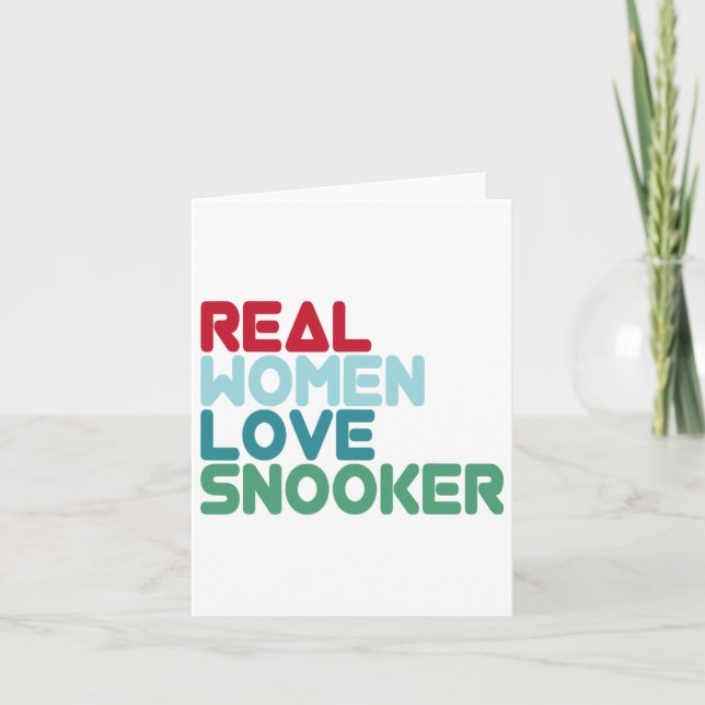 Tarjeta Funny Snooker Saying Pool Billiards Snooker Player (Anverso)