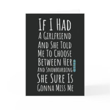 Funny Snowboarding Cards Snowboarder Winter Sports