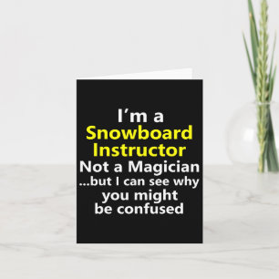 Tarjeta Funny Snowboarding Instructor Job Careboard Snowbo