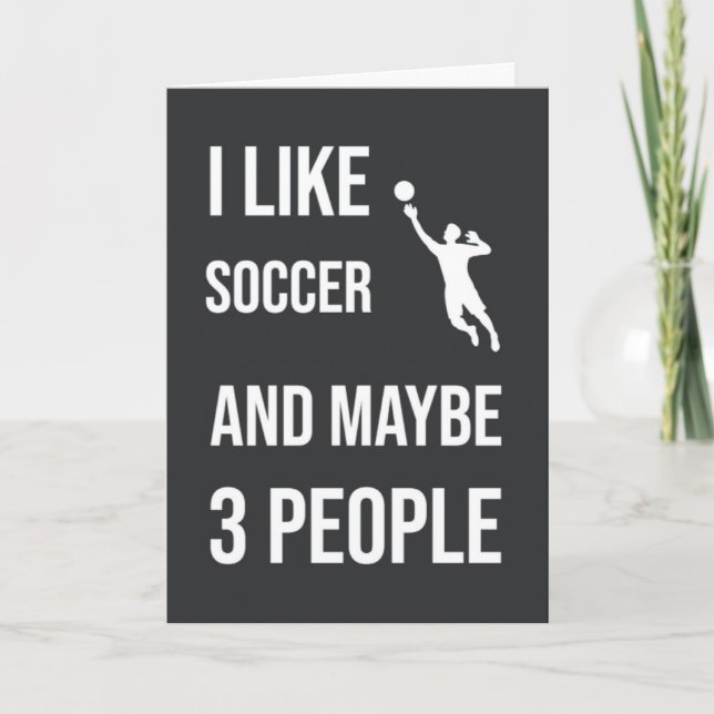 Tarjeta Funny Soccer Goalie Cards Jugador Humor Deportivo  (Anverso)