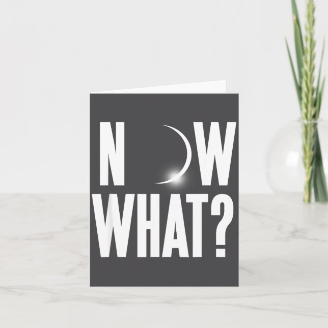 Tarjeta Funny Solar Eclipse August 2017 (Anverso)