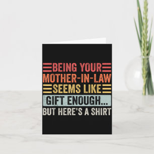 Tarjeta Funny Son In Law Sarcastic Humor Quote From Mother