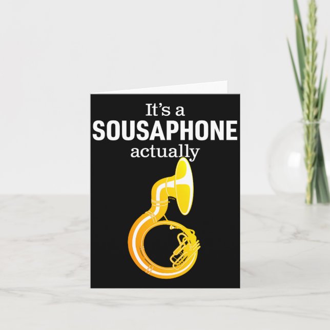 Tarjeta Funny Sousaphone Humor For Proud Sousaphonist Marc (Anverso)