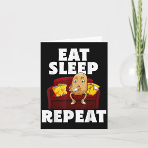 Tarjeta Funny Spud Life Potato Lover Vegetariano Guay Worl