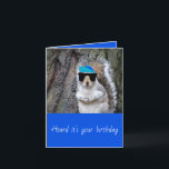 Tarjeta Funny Squirrel Birthday Card<br><div class="desc">Tarjeta divertida de cumpleaños de ardilla</div>