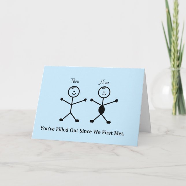 Tarjeta Funny Stick Man El día de San Valentín Card (Anverso)