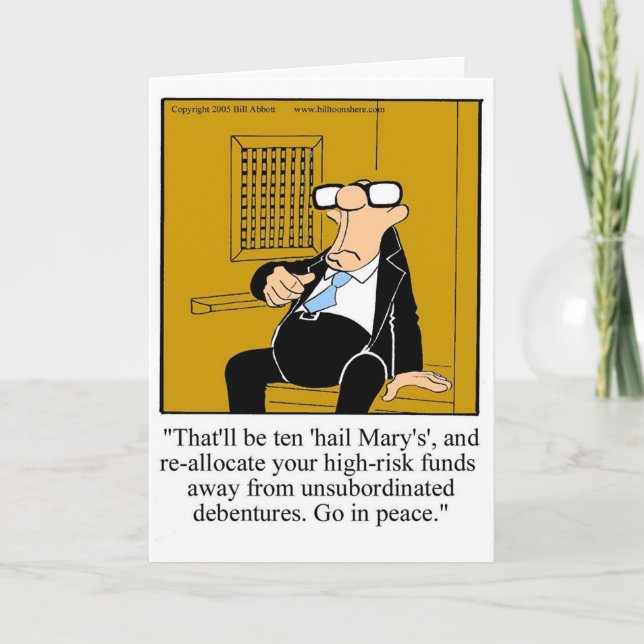Tarjeta Funny Stock Market Humor Blank Card (Anverso)