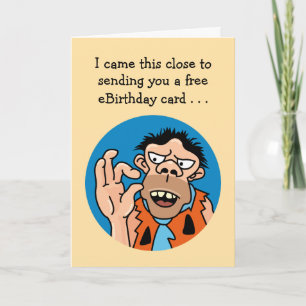 Tarjeta Funny Stone Age Birday Card