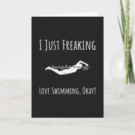 Tarjeta Funny Swimming Cards Swim Team Swimmer Sports