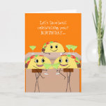 Tarjeta Funny Taco Lover Birthday Card<br><div class="desc">Graciosa tarjeta de cumpleaños del bar Taco Lover. Esta tarjeta es personalizable con tu mensaje personalizado.</div>
