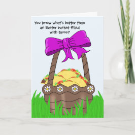 Tarjeta Funny Taco Lover Easter Card