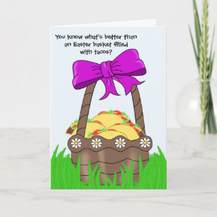 Tarjeta Funny Taco Lover Easter Card