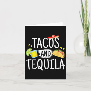 Tarjeta Funny Tacos Y Tequila