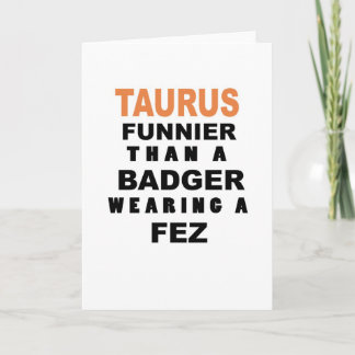 Tarjeta Funny Taurus Birthday Card