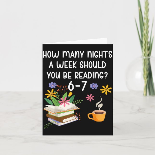 Tarjeta Funny Teacher 67 Six Seven Meme Reading 6-7 Book L (Anverso)