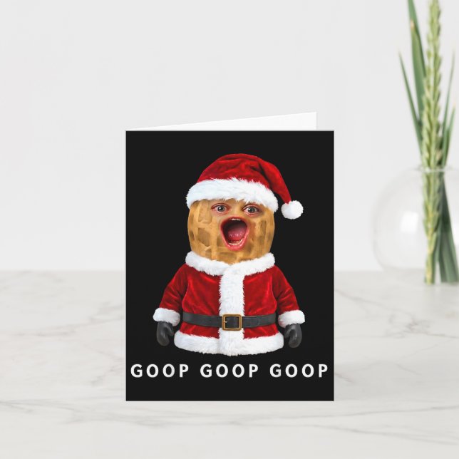 Tarjeta Funny The Burnt Peanut Goop Bungulator Christmas  (Anverso)