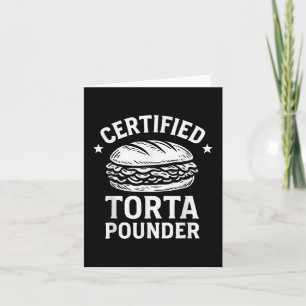 Tarjeta Funny Torta Meme Sandwich de fundador de Torta cer