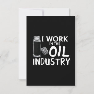 Tarjeta Funny Trabajo En La Industria Del Petróleo Esencia