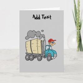 Tarjeta Funny Truck Truck Driver personalizado personaliza