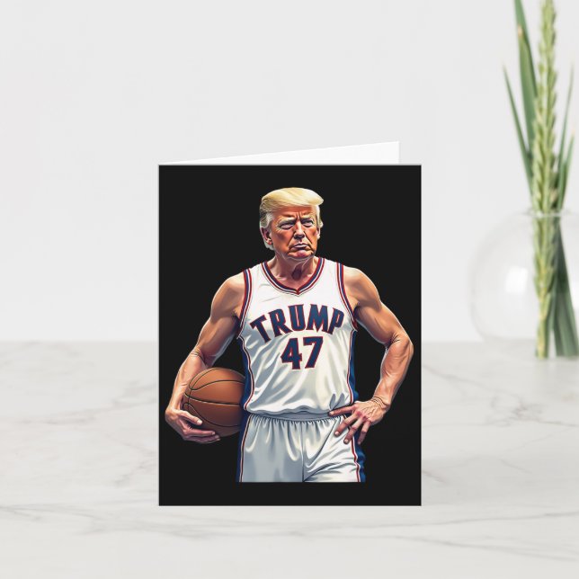 Tarjeta Funny Trump 47 Bysketll Player Team (Anverso)