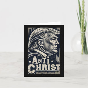 Tarjeta Funny Trump Anti Christ Jesus Christian Faie Tee