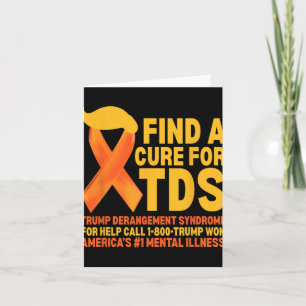 Tarjeta Funny Trump Derangement Syndrome Tds Awareness Rep