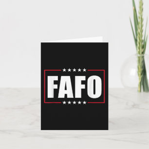 Tarjeta Funny Trump Fafo Republicano 47 Trump Fafo