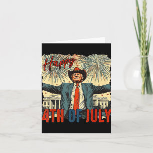 Tarjeta Funny Trump Feliz 4 De Julio Día De La Independenc