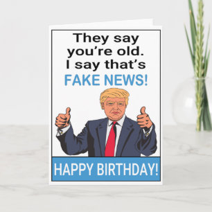 Tarjeta Funny Trump feliz cumpleaños