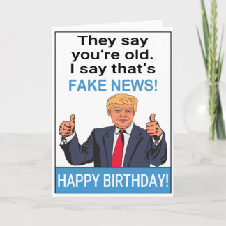 Tarjeta Funny Trump feliz cumpleaños