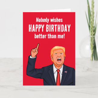 Tarjeta Funny Trump feliz cumpleaños