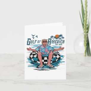 Tarjeta Funny Trump Golfo De Estados Unidos 2025 Trump Mer
