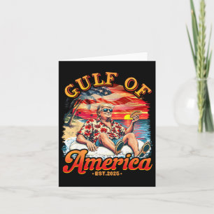 Tarjeta Funny Trump Golfo De Estados Unidos 2025 Trump Mer