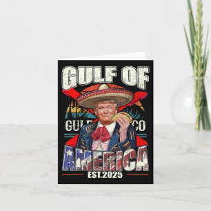 Tarjeta Funny Trump Golfo De Estados Unidos 2025 Trump Mer