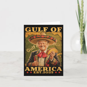 Tarjeta Funny Trump Golfo De Estados Unidos 2025 Trump Mer