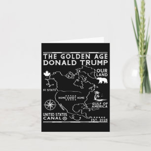 Tarjeta Funny Trump Groenlandia Canal Panamá Canadá México