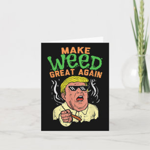 Tarjeta Funny Trump Guay vuelve a hacer grande a la maleza