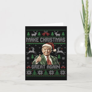 Tarjeta Funny Trump hace a los Navidades grandes nuevament