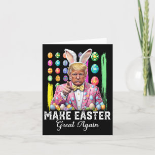 Tarjeta Funny Trump hace grande la Pascua de nuevo el huev